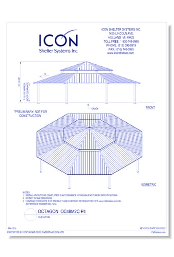 Octagon OC48M2C-P4 - Elevation