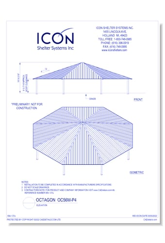 Octagon OC56M-P4 - Elevation