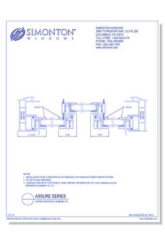 Asure Replacement Product Line: Asure Horizontal Assembly EV