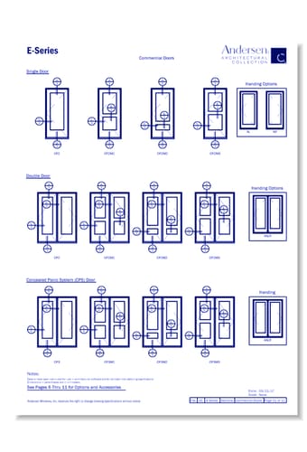 E-Series: Aluminum Clad - Commercial Doors - Section