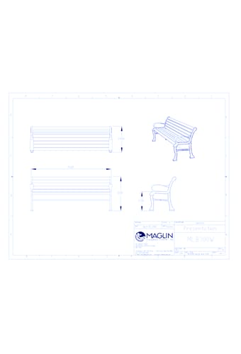 MBE-0300-00136 Bench (MLB300-W)