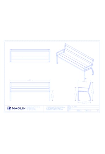 MBE-0970-00023 Bench (MLB970-W)