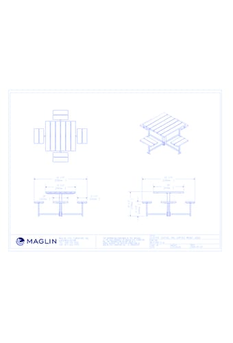 MTB-0400-00024 Picnic Table (MLPT400-S-W)