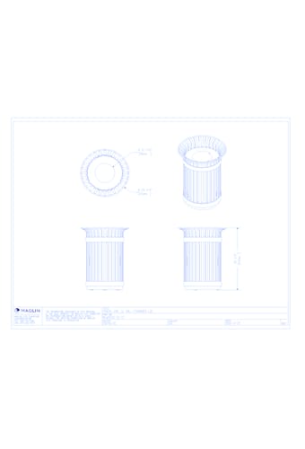 MTR-0200-00012 Trash Container (MLWR200-32-ST)
