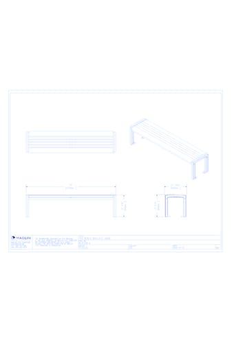 MBE-0720-00007 Bench (MLB720B-W)