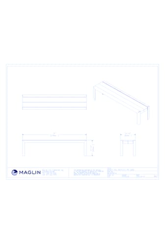 MBE-1050-00024 Bench (MLB1050B-W)