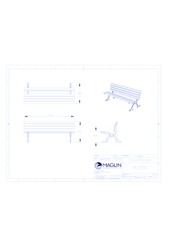 MBE-0100-00114 Bench (MLB100-W)