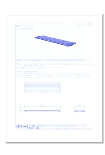 MBE-0720-00005 Bench (MLB720BL-W)
