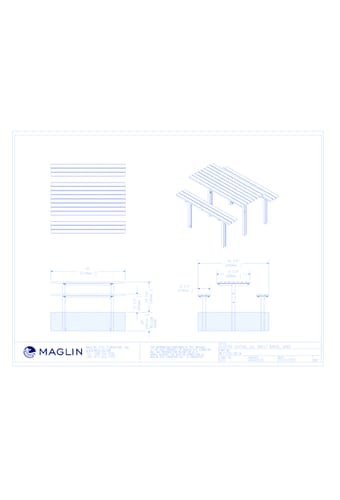 MTB-0210-00017 Picnic Table (MLPT210-DB-W)