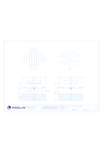MTB-0400-00007 Picnic Table (MLPT400-DB-W)