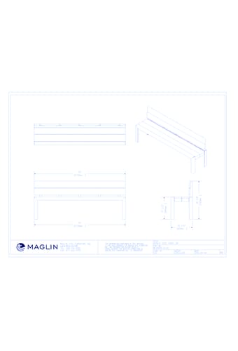 MBE-1050-00053 Bench (MLB1055-PBK)