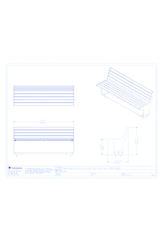 L-Series Backed Bench (MBE-3000-00003)