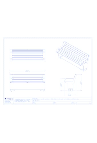 L-Series Backed Bench (MBE-3000-00005)