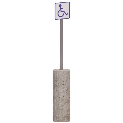 Handicapped Parking Sign - Detail 2