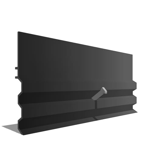 Slim-Edg™ - 5" Low Profile Top with Grooved Bottom
