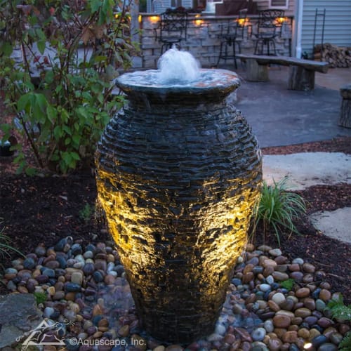 Stacked Slate Urn Fountain Kit preview 2