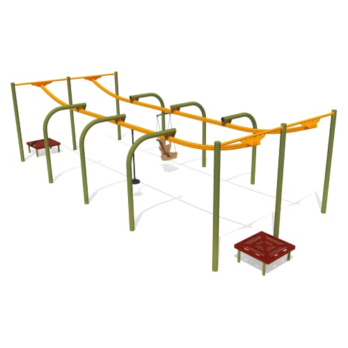 91862 - 35' SkyRun Zip Track (Double) with Zero-G & Zip Seat preview 1