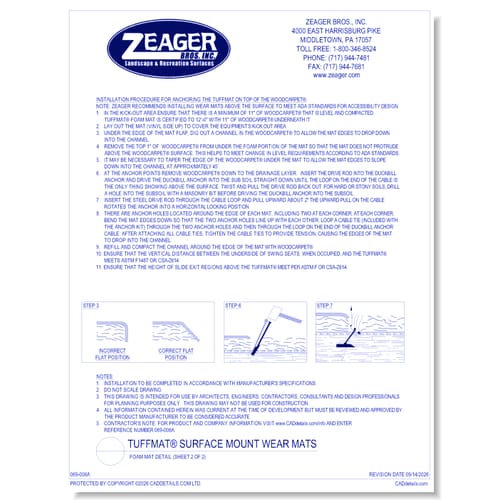 preview of TuffMat® Surface Mount Wear Mat - Foam Mat - Installation Instructions (Sheet 2 of 2)