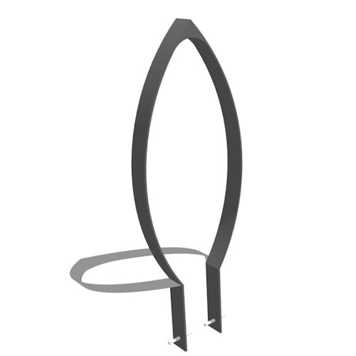 The Fin Bike Rack - Embedded