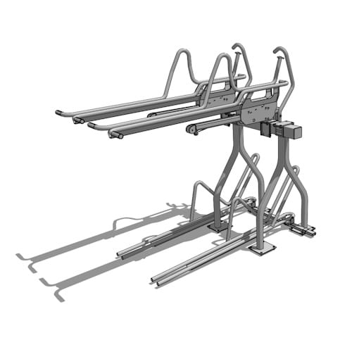 The Timberline Single Side Bike Rack - 24-Inch Spacing
