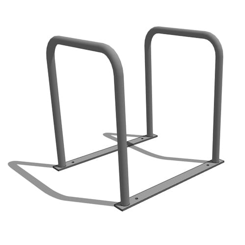 The Staple Bike Corral - 60 Degree Angle - Left Facing