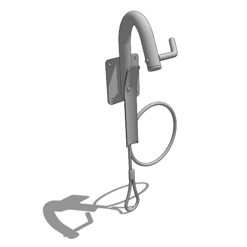 The Morrison Wall Mounted Bike Rack - Cable