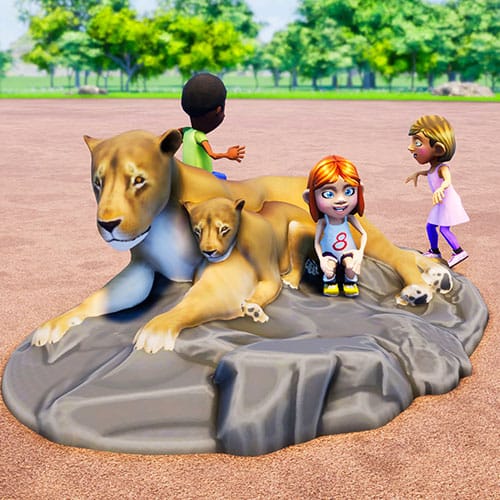 Lioness With Cub Climber preview 1