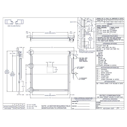 preview of Bantam® Motorized High Performance Door
