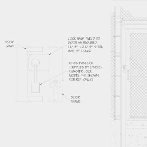 2150 Style D: Pre-hung Pedestrian Swing Gate preview 1