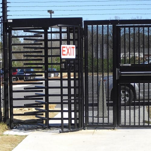 Pedestrian Portal 2150 Pre-hung Ornamental Pedestrian Swing Gate with Turnstile preview 2