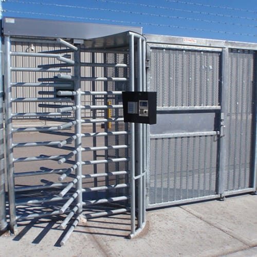 Pedestrian Portal 2150 Pre-hung Ornamental Pedestrian Swing Gate with Turnstile preview 3