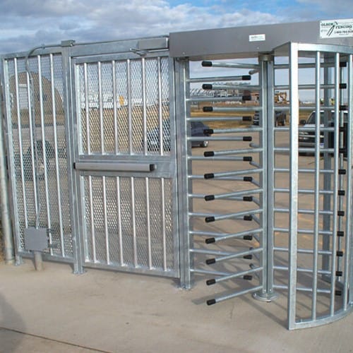 Pedestrian Portal 2150 Pre-hung Ornamental Pedestrian Swing Gate with Turnstile preview 1