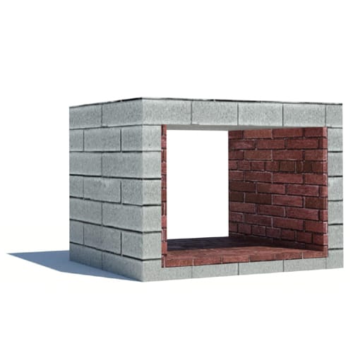 Isokern Gas Fireplace: Vent-Free Series - See-Thru 46"