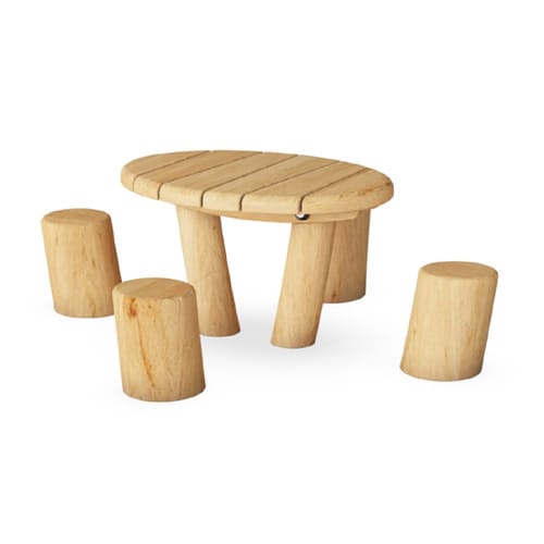 Kids Table with 4 Sitting Poles preview 1