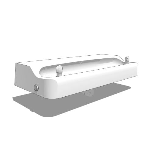 Model 1431: ADA Vandal-resistant Enameled Iron Fountain