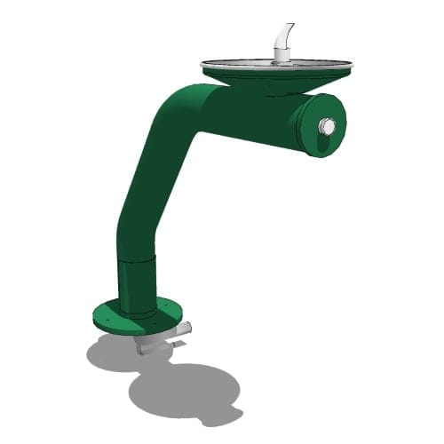 Model 3380: ADA Outdoor Vandal-Resistant Steel Pedestal Fountain
