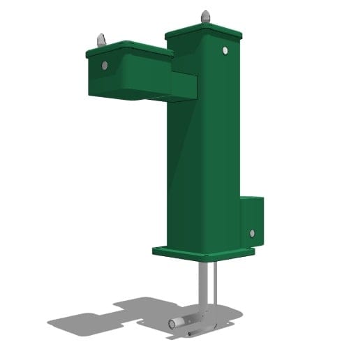 Model 3500: ADA Outdoor Vandal-Resistant Stainless Steel Pedestal Fountain - **This product is discontinued use 3602 as a replacement.**