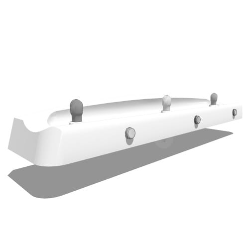 Model 1435: Vandal-Resistant Enameled Iron Wall Mount Fountain