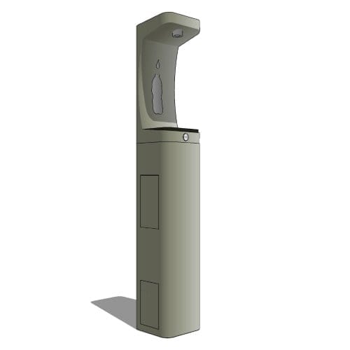 Model 3610FR: ADA Vandal-Resistant Outdoor Freeze-Resistant Stainless-Steel Bottle Filler
