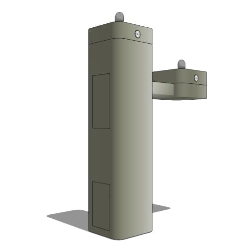 Model 3602FR: ADA Outdoor Freeze-Resistant Stainless-Steel Vandal-Resistant Fountain