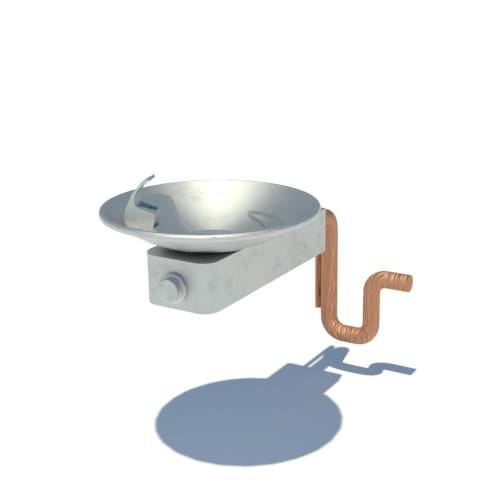 Model 1001MSB: ADA Vandal-Resistant Drinking Fountain w/Mounting System Bundle