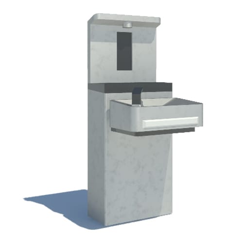 Model 1211S: Wall Mount Indoor ADA Water Cooler with Bottle Filler