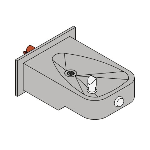 Model 1107P: ADA Low Profile Vandal-Resistant Fountain and Bottle Filler Bundle