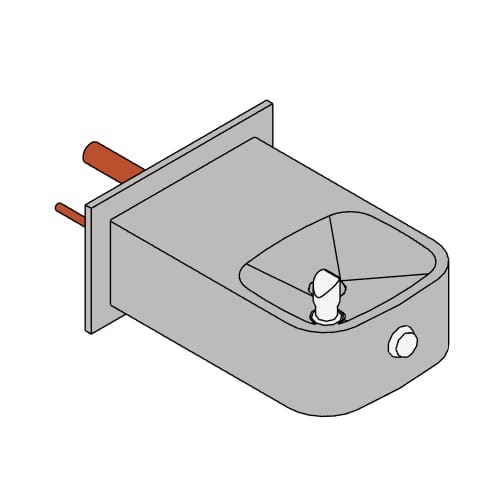 Model 1109.14P: ADA Vandal-Resistant 14 Gauge Fountain and Bottle Filler Bundle