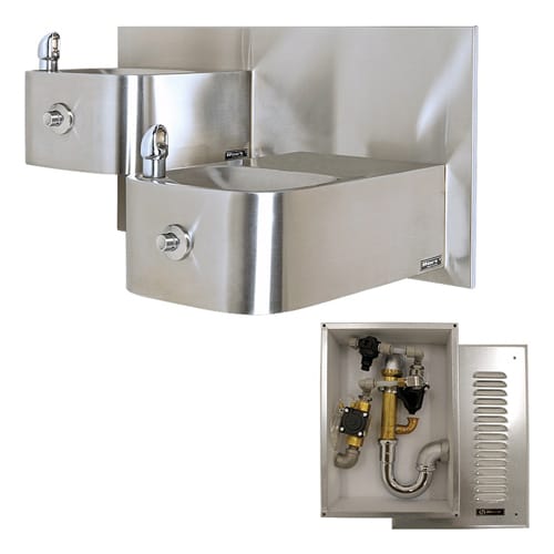 Model 1119FRB: ADA Outdoor Freeze-Resistant Vandal-Resistant Dual Drinking Fountain preview 2