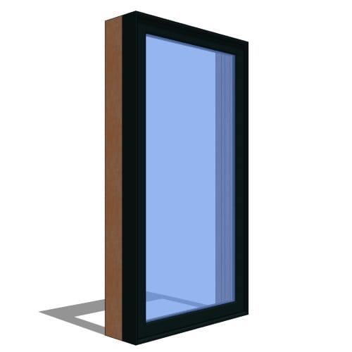 Contemporary Collection™ Window Revit Object: Casement - 1 Wide
