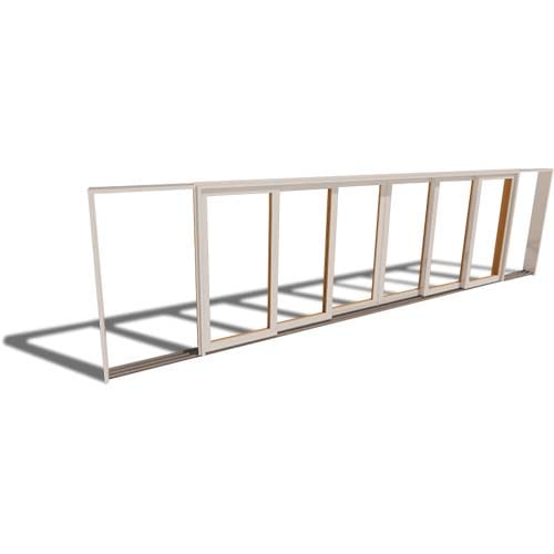 Premium Series ™ Door Revit Object: Multi-Slide Bi-Parting Pocket Door - T-Track Sill