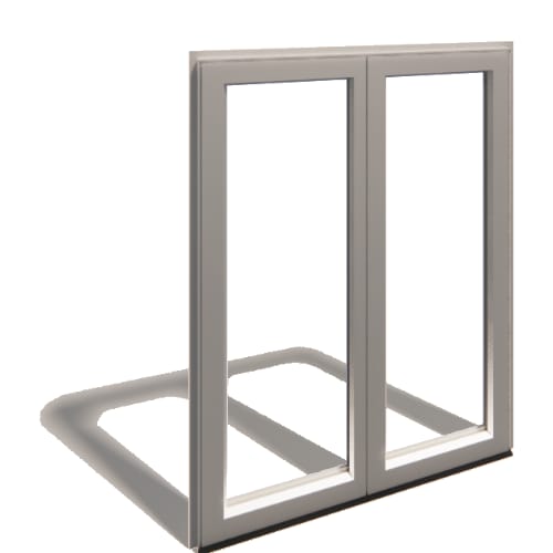 VUE Collection ™ Door Revit Object: Outswing Hinged Patio Door - 2 Panel