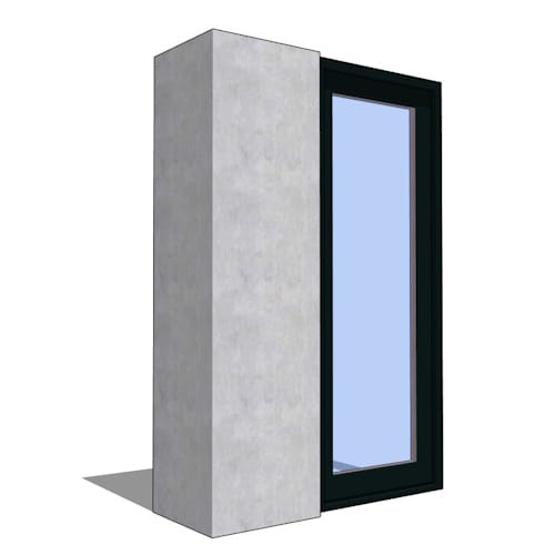 Premium Series ™ Door Revit Object: Multi-Slide Pocket Door Single Track - Standard Sill
