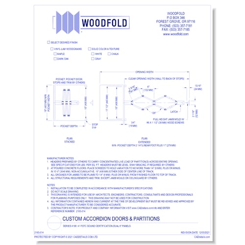 preview of Series H4166: 41 FSTC Sound Certification Dual 6" Panels